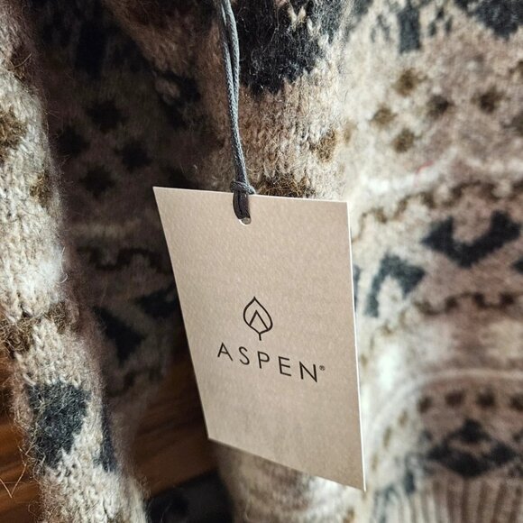 Aspen Knit Brown Long Sleeve Turtleneck Sweater Women's Size M New With Tags - Picture 4 of 8